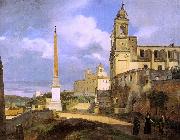 Francois-Marius Granet The Church of Trinita dei Monti in Rome china oil painting reproduction